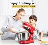 SPECSTAR Stand Mixer, 660W 10 Speed 6 Quart Tilt-Head Kitchen Electric Food  Mixer with Beater, Dough Hook and Wire Whip, Red