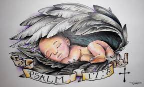 So Nice Baby Tattoos Baby Angel Tattoo Angel Baby Drawing