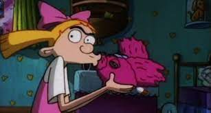 4 Pieces Of Dating Advice From Helga Pataki On Hey Arnold S 18th Anniversary Hey Arnold Arnold And Helga Cool Cartoons