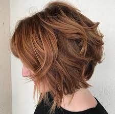 Red Brown Bob By Erica Rachel Bobs For Thin Hair Messy Bob Hairstyles Bob Hairstyles