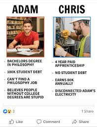 Can t find a job after college. As A Millennial Who Was Told I Had To Go To College To Get A Good Job I M Sick Seeing This Rhetoric Posted By My Parents Their Peers Trade Jobs Are Important But