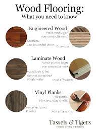 The Difference Between Vinyl Laminate And Wood Floors Tassels Tigers Themed Interiors Flooring Vinyl Wood Vinyl