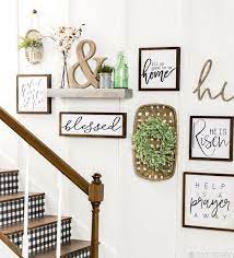 Budget Friendly Farmhouse Decor Staircase Decor Stairway Decorating Farmhouse Decor On A Budget