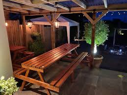 Relaxing outdoor living spaces with a hammock swing. Brand New Covered Outdoor Seating Picture Of The Farmer S Boy Hertford Tripadvisor