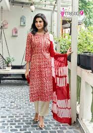 Mystic 9 Nisha Vol 1 Fancy Kurti Bottom With Dupatta Collection
