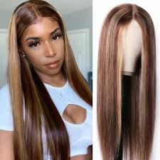It makes for a nice technique to use when you want a little wild in your style. Chic Style Black Hair Lace Front Wigs With Highlights 100 Human Hair Beautyforever Com