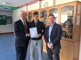 Congratulations to Aaron...