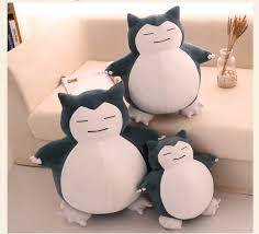 Cute Big Snorlax Anime Plush Toys Lovely Cartoon Japanese Soft Large Pillow Stuffed Animal Doll Kawaii Teddies Gift For Children Pokemon Plush Kawaii Plush Anime Decor