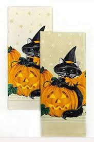 Maybe you would like to learn more about one of these? Celebrate Halloween Black Cat Kitchen Towel Set Cat Pumpkin Dish Towel Pack Of 2 Cotton Buy Online In Bahamas At Bahamas Desertcart Com Productid 138914074
