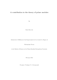 Pdf Phd Thesis A Contribution To The Theory Of Prime