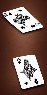gentle femdom, gfd logo, card back template, entwined hearts and spades,  stylized, game asset