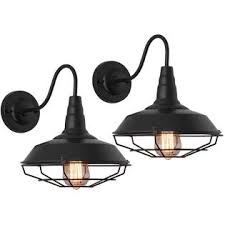 It has great quality bulb reflectors that make illuminating effects. Kostomo 2 Pack Farmhouse Wall Lamp Black Gooseneck Barn Light Fixture Hardwire Vintage Wall Sconce Home Pathway Warehouse Outside Led L
