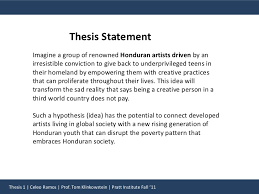 Reflective essay on english class. Thesis Statement V3