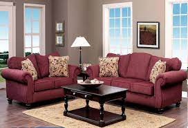 Chelsea Home Ruthie Sofa Set Delray Burgundy Sofa And Loveseat Set Sitting Room Decor Red Leather Couch Living Room