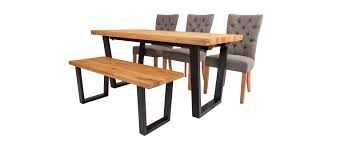 The choice of oak structures is due to a number of advantages it it can be placed in a small kitchen. Calia Small Dining Table 3 Marlow Chairs Small Bench