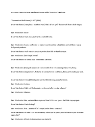 Dean winchester is one of the two protagonists from the american drama television series supernatural. Awesome Quotes By Dean Winchester Id 5c10fa4f8cc62