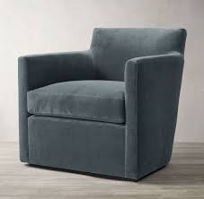Oliver Barrelback Track Arm Swivel Chair Arm Chairs Living Room Swivel Chair Armchair