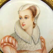 Miniature Portrait Madame Stuart by Adolphe Alexandre Lesrel