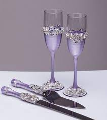 Wedding Glasses And Cake Server Set Wedding By Weddingartgallery Wedding Glasses Champagne Glasses Decorated Wedding Champagne Glasses
