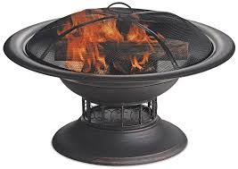 Brushed Copper Wood Burning Outdoor Firebowl By Endless Summer Wad15129mt Wood Burning Fire Pit Outdoor Fire Pit Fire Bowls