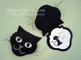 This diy is easier than it looks. Cat Shaped Card Tutorial Punch Art Cards Shaped Cards Cat Cards
