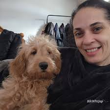 Morning Thought I would introduce myself Hi ! I'm Sadie I'm 6 months old My  Mum calls me Cyclone Sadie! I love food, my walks with my best friend  Charli , destroying