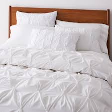 Full, queen, king and cal king to suit your every need and demand! Organic Cotton Pintuck Duvet Cover Shams