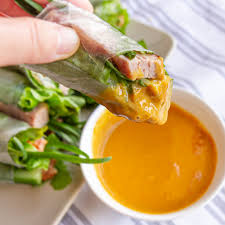 Zang toi's supremely crispy spring rolls are filled with a mix of marinated shrimp, ground pork and a handful of colorful julienned vegetables, like c. Vietnamese Baked Pork Sausage Spring Roll Recipe Vicky Pham Vietnamese Home Cooking Recipes