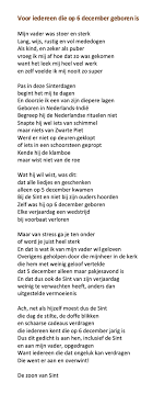 Kies nu uit duizenden gedichten, helemaal gratis. Stadsdichter Van Gouda On Twitter Het Is De Dag Na Sinterklaas 6 December Mijn Vader Was Op Die Dag Jarig En We Hadden Allemaal Met Hem Te Doen Vandaag Was De Uitzending