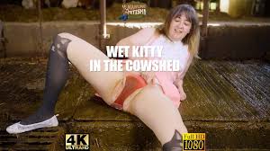 Wet Kitty In The Cowshed - ManureFetish -