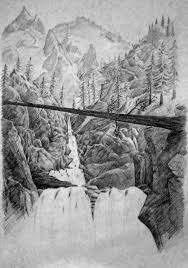 Wasserfall Natur Wasserfall Landschaft Zeichnungen Von Peace2k Bei Kunstnet