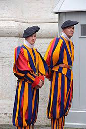 Papal swiss guard in uniform. Swiss Guard Wikipedia
