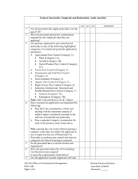 Requires licensed operators (cpcos), and the operators deserve the best jobs available, so we provide a free registry we are strictly a broker charging a fee to aid the owners of pest control businesses. Federal Insecticide Fungicide And Rodenticide Audit Checklist Yes