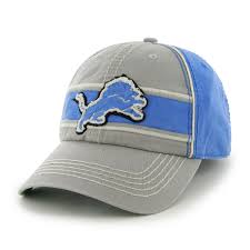47 Brand Mens Detroit Lions Grey Blue Comanche Franchise