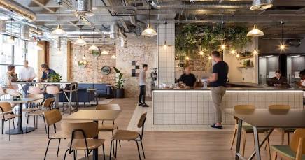 Local coffee shop environment ideal for remote work sessions.,