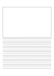 paper template portrait a4 double sided dotted lined drawing box prek 3