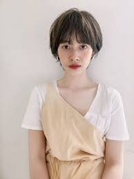 ワイドバングマッシュパーマショート 新宿の美容室 ジョエミ バイ アンアミ joemi by un ami スタイリスト大久保 瞳のヘアスタイル 髪型 ヘアカタログ lala ララ ショート パーマ パーマ 短いパーマ