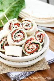 Italian Sub Sandwich Tortilla Pinwheels Let S Dish Recipes