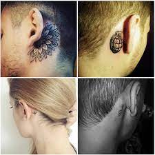 Wir zeigen aktuelle tattoo motive, die qualitätsunterschiede bei den vorlagen. 1001 Ideen Und Bilder Zum Thema Tattoo Hinterm Ohr Tattoo Hinterm Ohr Tattoos Hinterm Ohr Kleine Tattoo Manner