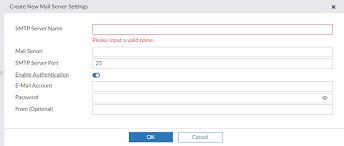 Mail Server | FortiAnalyzer 7.6.2 | Fortinet Document Library