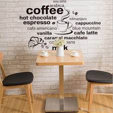 Expressive Cafe Wall Decorations Maintaining Decorum Of The Atmosphere Cafe Wall Kitchen Wall Art Stickers Wall Decor Design