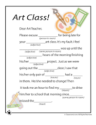 Mad Libs Worksheets For The Art Class Art Classroom Management Art Worksheets Art Classes