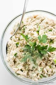 Turn shredded chicken leftovers into a delicious salad with additions like crunchy vegetables, mayonnaise, relish, and a wonderfully delicious shredded chicken salad perfect for sandwiches, salads, and crackers! Easy Low Carb Keto Chicken Salad Recipe Wholesome Yum