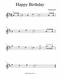 This flute sheet music for happy birthday is written in the key of concert e flat, to play along with other band instruments. Happy Birthday Sheet Music Violin D Major Music Happy Free Violin Sheet Music Violin Music