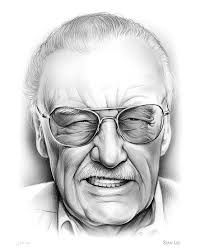 This is a portrait drawing that i made in the memory of stan lee, r.i.p stan lee.legends never die. Stan Lee By Greg Joens Marvel Drawings Avengers Drawings Cartoon Drawings