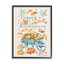 And i decided some free thanksgiving printable wall art would be perfect for the season! Stupell Industries Happy Thanksgiving Phrase Holiday Pumpkin Wagon Framed Wall Art Overstock 32318065