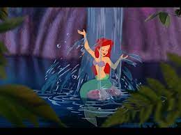 Disney Photo Ariel Under Waterfall How Mermaids Shower Mermaid Disney The Little Mermaid Disney Art
