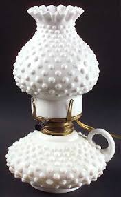Fentonfenton Hobnail Milk Glass Electric Courting Lamp With Globe Dailymail