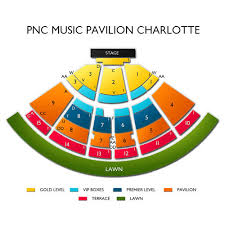 Pnc Pavilion Charlotte Seating Chart With Seat Numbers