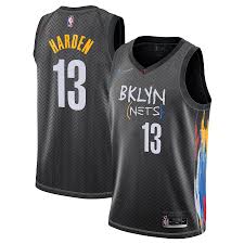 The brooklyn nets are an american professional basketball team based in the new york city borough of brooklyn. Brooklyn Nets Nike City Edition Swingman Jersey James Harden Youth 2020